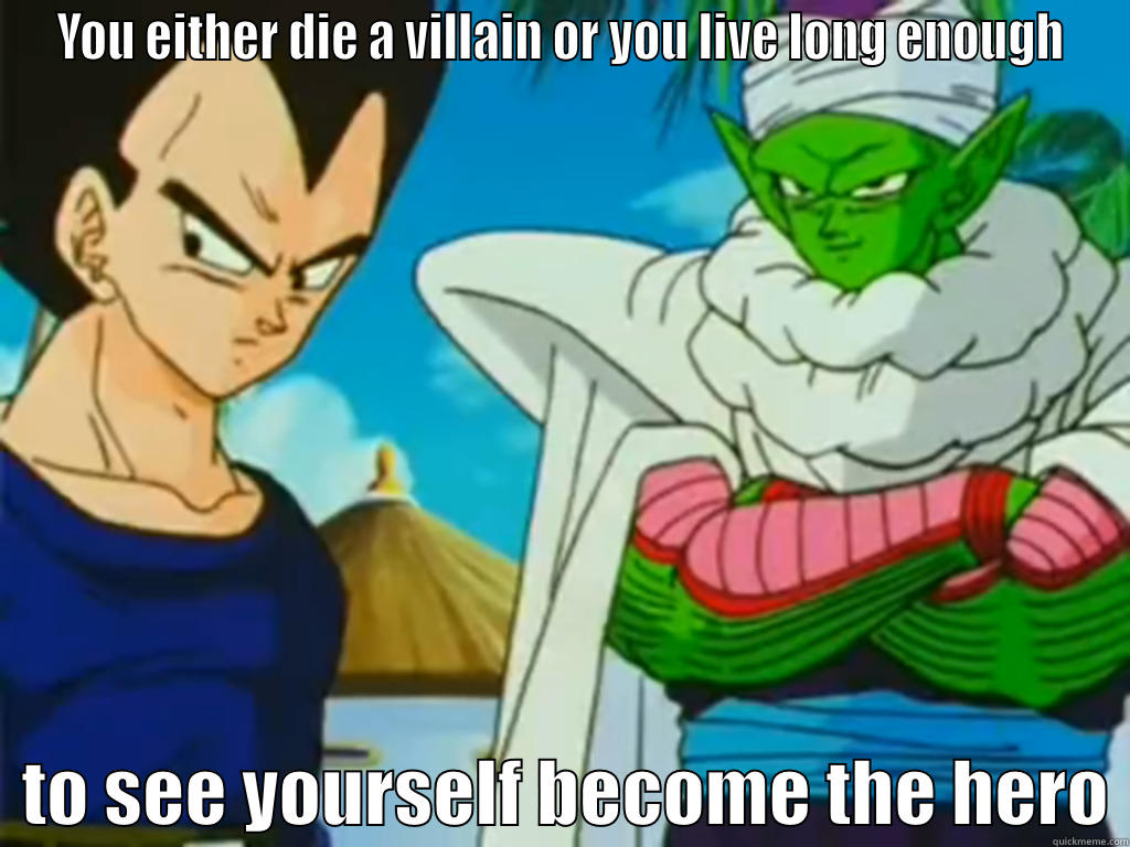 YOU EITHER DIE A VILLAIN OR YOU LIVE LONG ENOUGH   TO SEE YOURSELF BECOME THE HERO Misc
