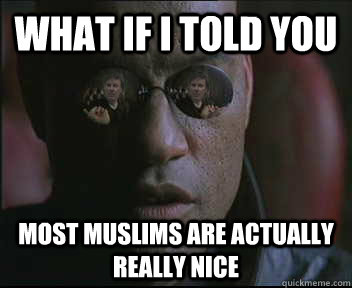 What if i told you most muslims are actually really nice  brink what if i told you