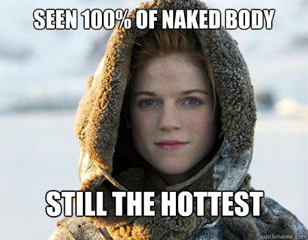 Seen 100% of naked body still the hottest - Seen 100% of naked body still the hottest  morpheus ygritte