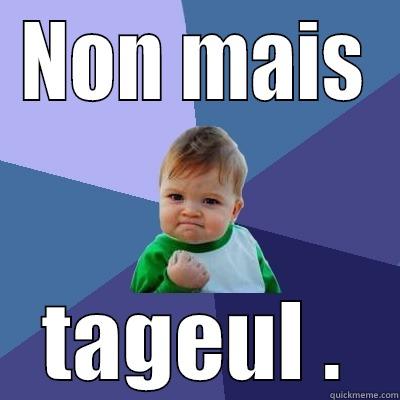NON MAIS TAGEUL . Success Kid