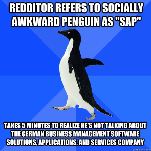 Redditor refers to socially awkward penguin as 