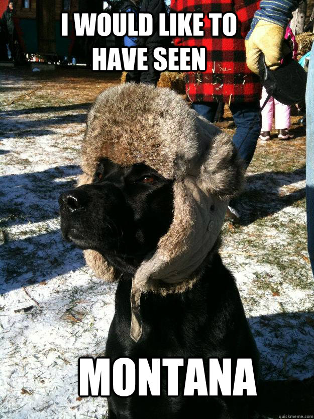 I would like to have seen Montana - I would like to have seen Montana  Labradorsky