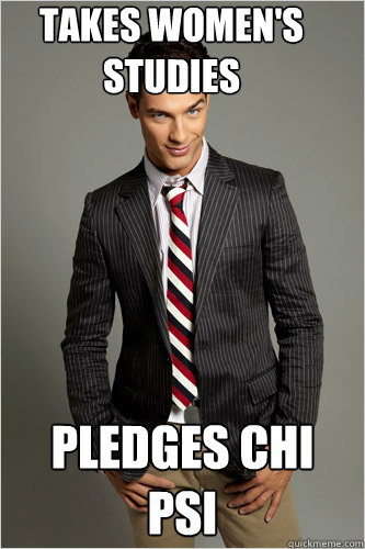 Takes Women's Studies pledges chi psi  Hamilton Hypocrite