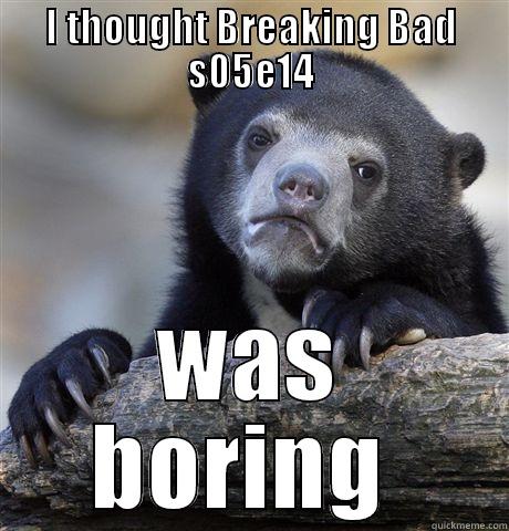 I THOUGHT BREAKING BAD S05E14 WAS BORING  Confession Bear