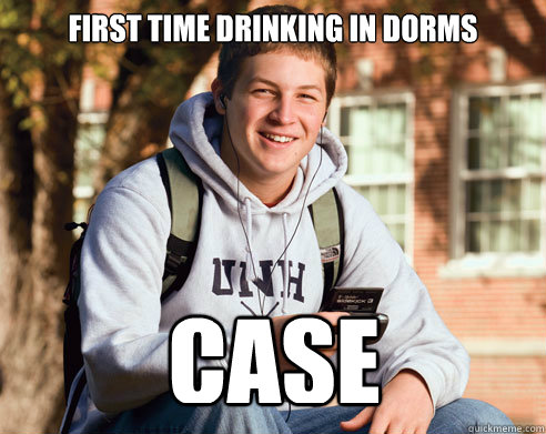 First Time drinking in dorms case  College Freshman