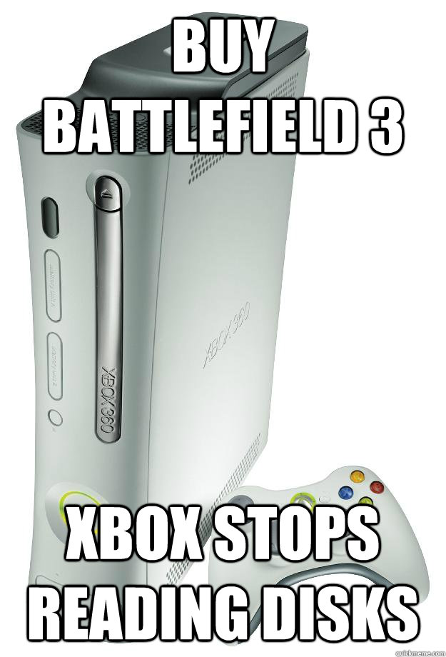 Buy Battlefield 3 Xbox stops reading Disks  