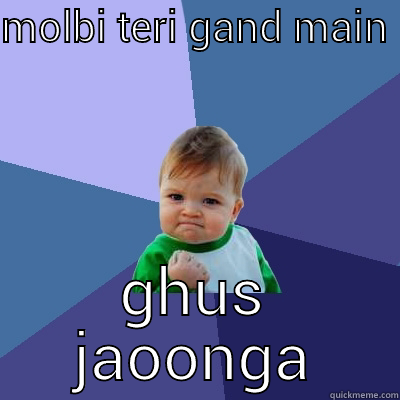 MOLBI TERI GAND MAIN  GHUS JAOONGA Success Kid