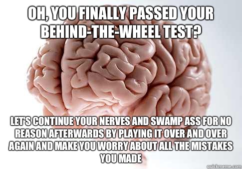 Oh, you finally passed your behind-the-wheel test? Let's continue your nerves and swamp ass for no reason afterwards by playing it over and over again and make you worry about all the mistakes you made - Oh, you finally passed your behind-the-wheel test? Let's continue your nerves and swamp ass for no reason afterwards by playing it over and over again and make you worry about all the mistakes you made  Misc