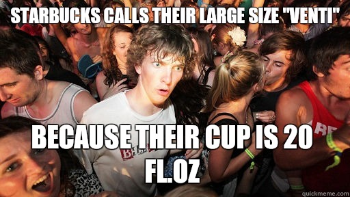 starbucks calls their large size 