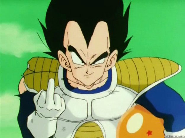   -    Middle Finger Vegeta