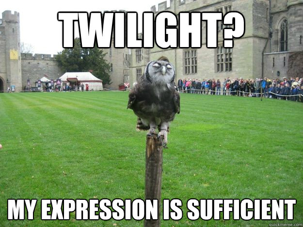 twilight? my expression is sufficient  