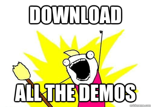 download all the demos  x all the y