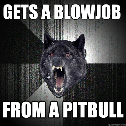 From a pitbull gets a Blowjob  Insanity Wolf