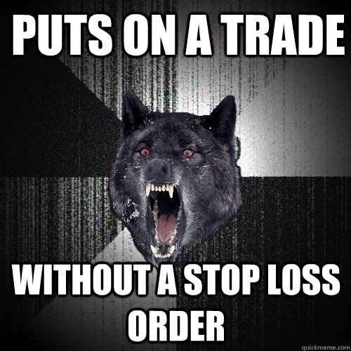Puts on a trade Without a stop loss order - Puts on a trade Without a stop loss order  Misc