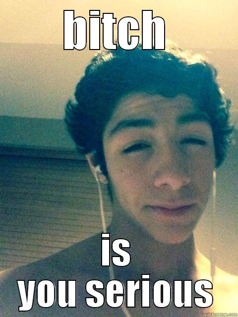 stoner face - BITCH IS YOU SERIOUS Misc