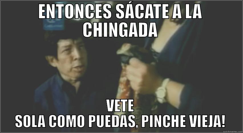 tuntun entonces sacate - ENTONCES SÁCATE A LA CHINGADA VETE SOLA COMO PUEDAS, PINCHE VIEJA! Misc
