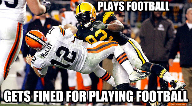 plays football Gets fined for playing football - plays football Gets fined for playing football  James Harrison