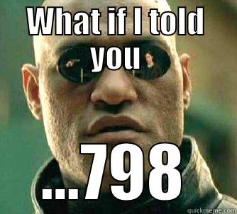 WHAT IF I TOLD YOU ...798 Matrix Morpheus