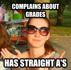 Complains about Grades has straight A's  Zoidbergs hot wife