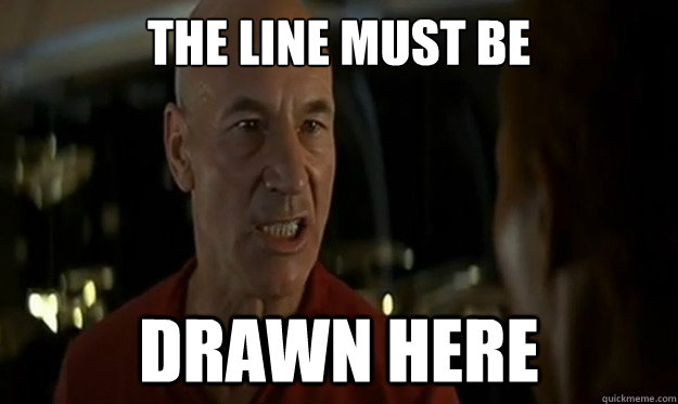 the line must be drawn here  