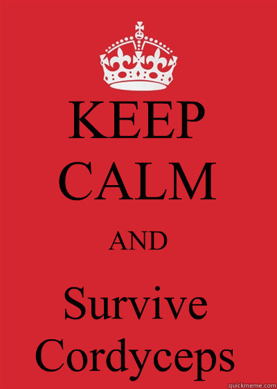 KEEP CALM AND Survive Cordyceps  Keep calm or gtfo