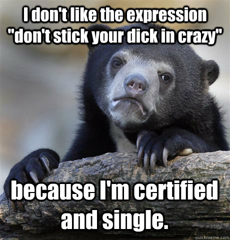 I don't like the expression 