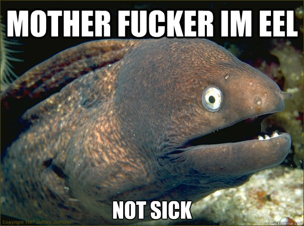 Mother fucker im eel not sick  Bad Joke Eel