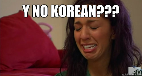 Y no korean???   