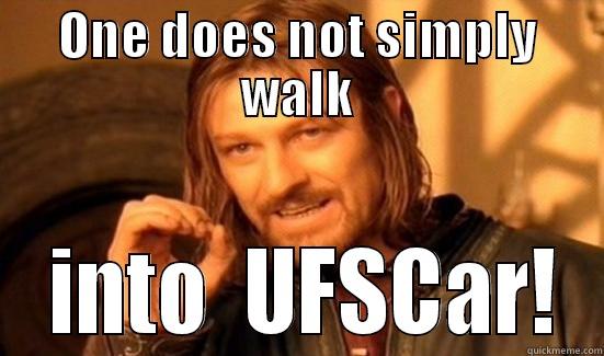 ONE DOES NOT SIMPLY WALK  INTO  UFSCAR! Boromir