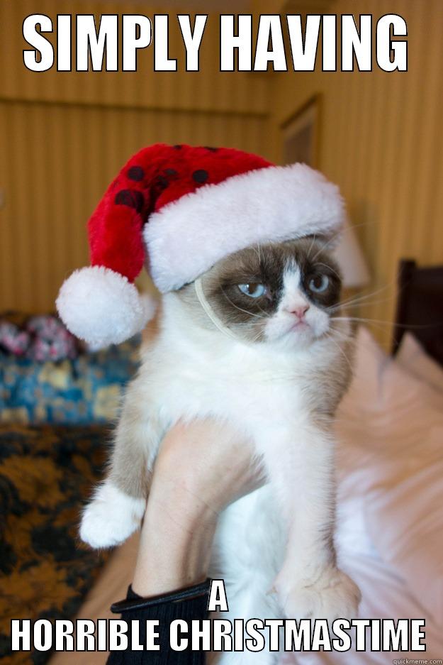 SIMPLY HAVING A HORRIBLE CHRISTMASTIME Grumpy xmas