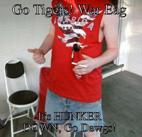 GO TIGERS! WAR EAG ...... IT'S HUNKER DOWN, GO DAWGS! Batman Slapping Robin