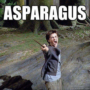 asparagus   Pissed off Harry