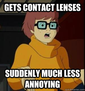 Gets contact lenses suddenly much less annoying   