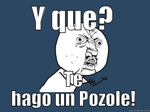 Y QUE? TE HAGO UN POZOLE! Y U No