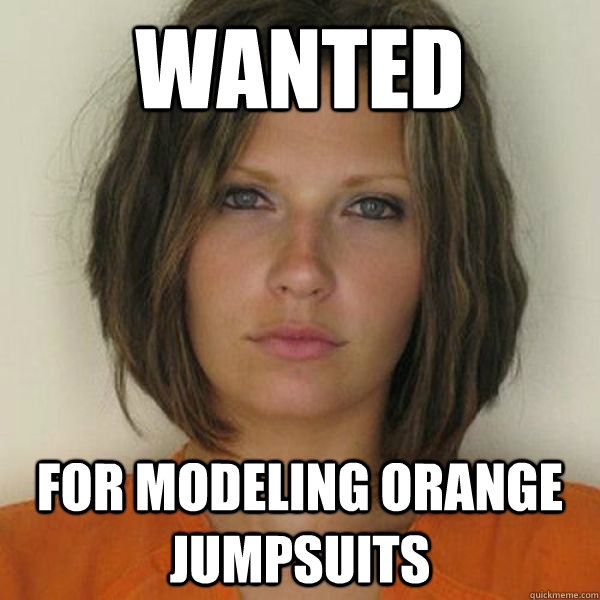 WANTED for modeling orange jumpsuits  Attractive Convict
