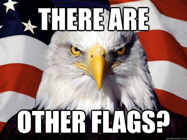 There are  other flags?  One-up America