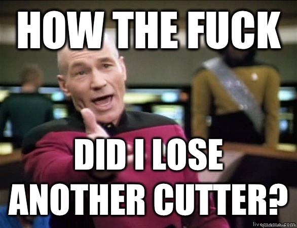 How the fuck Did I lose another cutter?  Annoyed Picard HD