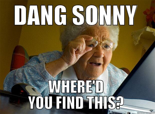 DANG SONNY WHERE'D YOU FIND THIS? Grandma finds the Internet