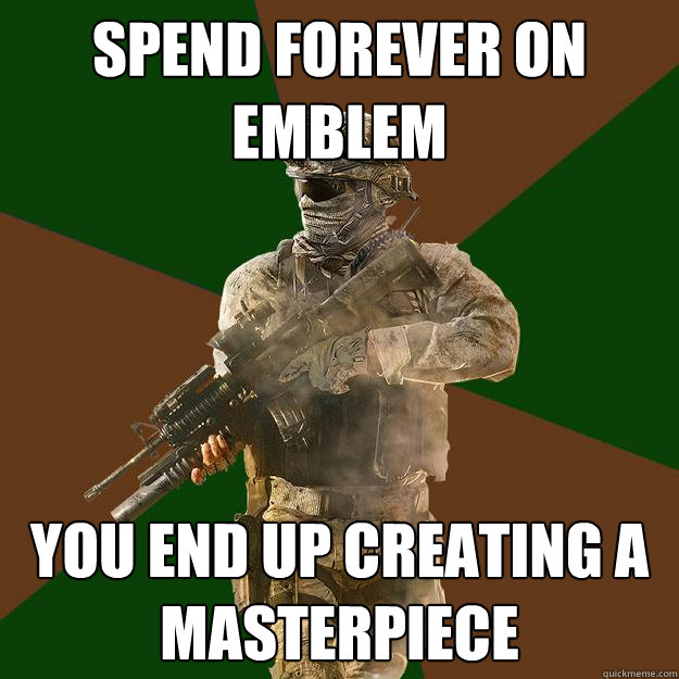 Spend forever on emblem you end up creating a masterpiece  Call of Duty Addict