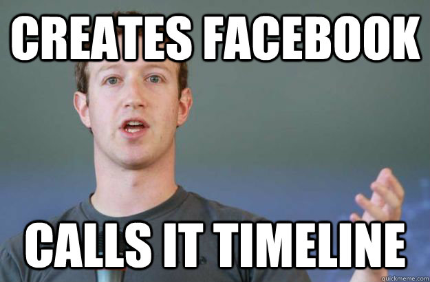 Creates Facebook Calls it Timeline  