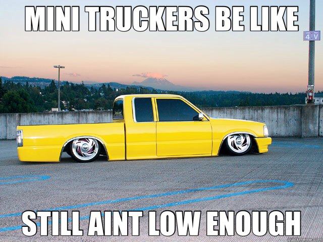 MINI TRUCKERS BE LIKE STILL AINT LOW ENOUGH  MiniTruck