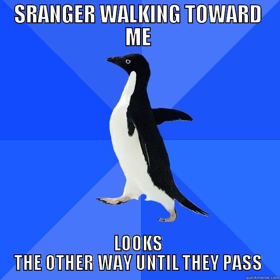 SRANGER WALKING TOWARD ME LOOKS THE OTHER WAY UNTIL THEY PASS Socially Awkward Penguin