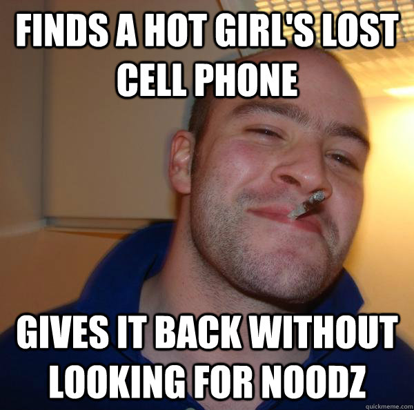 Finds a hot girl's lost cell phone gives it back without looking for noodz - Finds a hot girl's lost cell phone gives it back without looking for noodz  Misc