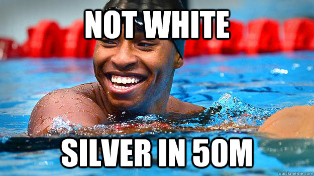 Not White Silver in 50M - Not White Silver in 50M  Succes Cullen Jones