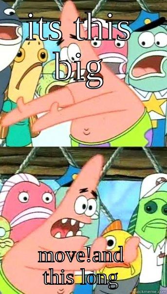 ITS THIS BIG MOVE!AND THIS LONG Push it somewhere else Patrick