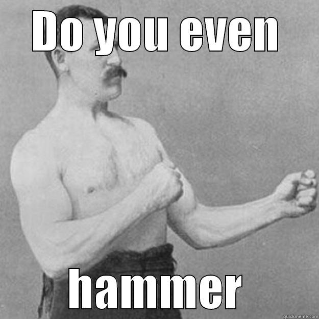 DO YOU EVEN HAMMER overly manly man