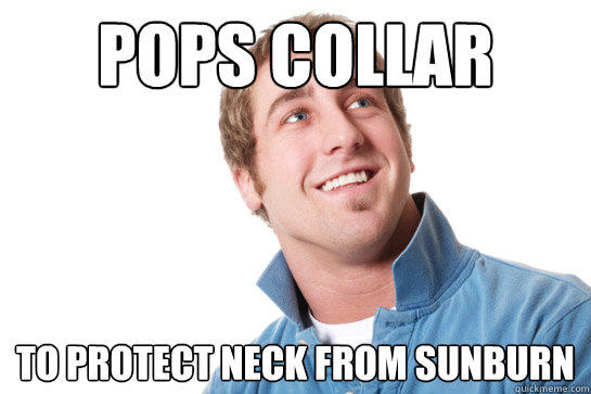 Pops Collar to protect neck from sunburn  