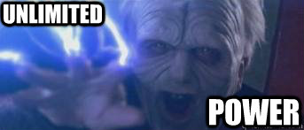 UNLIMITED Ogero users at 12 midnight POWER - UNLIMITED Ogero users at 12 midnight POWER  Unlimited Power Palpatine