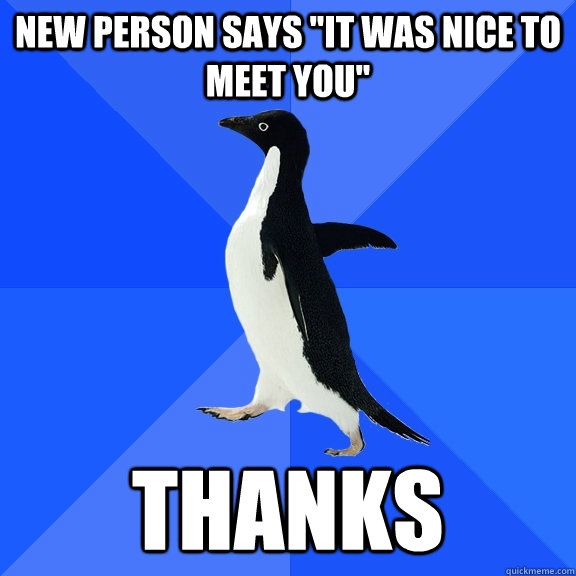 New person says 
