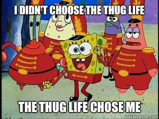 I didn't choose the thug life the thug life chose me  